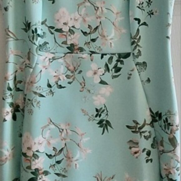 Calvin Klein Round Neck Sheath Dress Seafoam Green Sz 12 NEW w/Tags - Picture 8 of 14